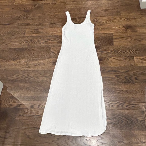 Vitamin A White Ribbed Knit Maxi Dress - Picture 4 of 11